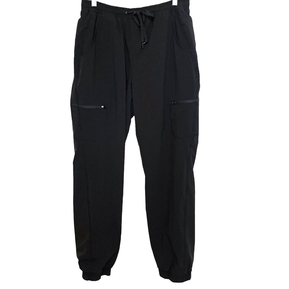 Eddie Bauer Flexion Polar Lined Pants Womens Size 8 Black Waterproof Gorpcore - Picture 2 of 12